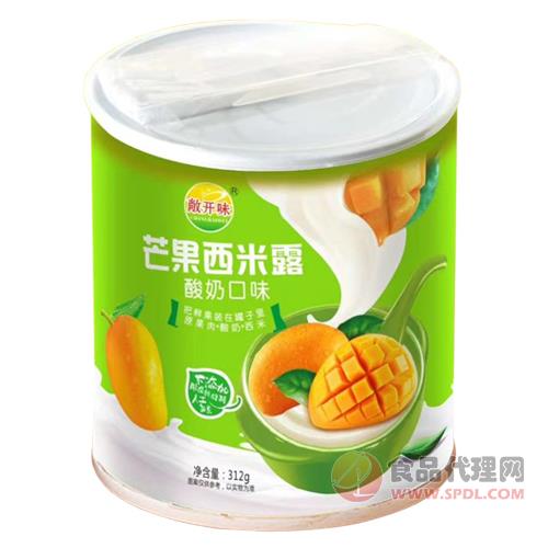 敞开味芒果西米露酸奶口味罐装312g