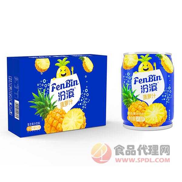 汾滨菠萝汁245mlx24罐