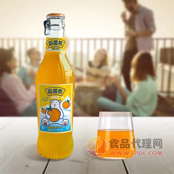 哈喽熊果汁汽水甜橙味330ml