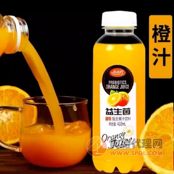 春尚好益生菌鲜橙复合果汁饮料410ml