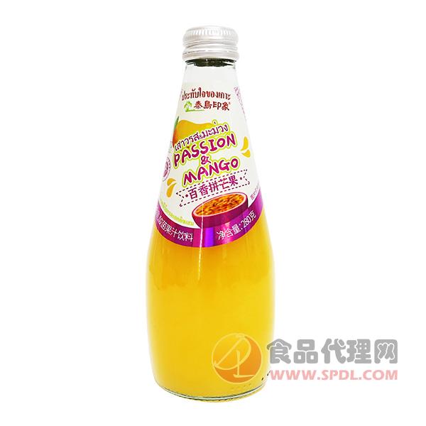 泰岛印象乳酸菌百香拼芒果汁280g
